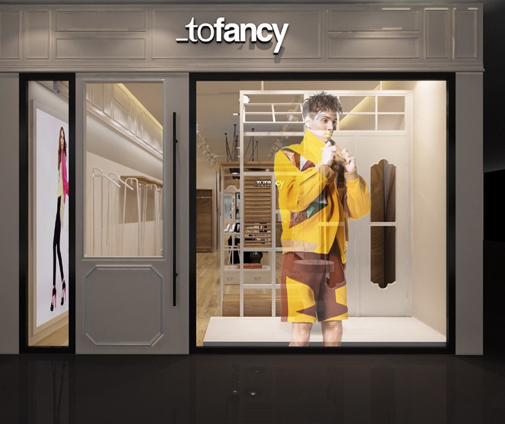 永利集团官网智慧显示屏门店橱窗LED透明屏展示