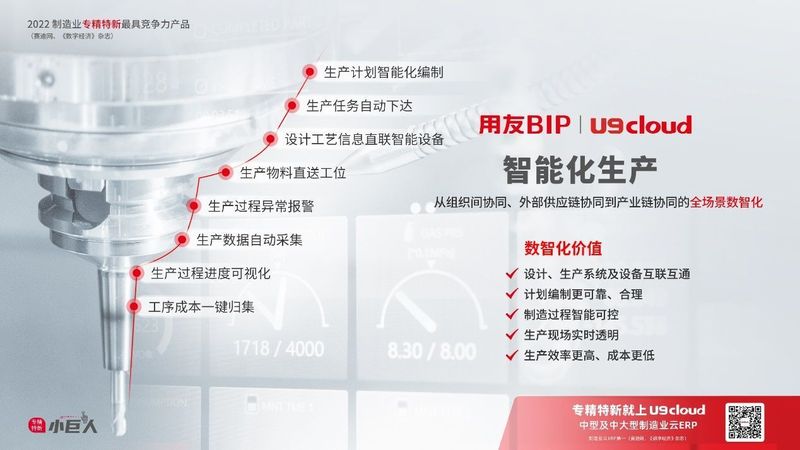 赋能“中国智造”，用友U9 cloud智能工厂建设